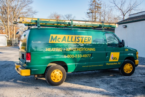 McAllister Energy HVAC service van