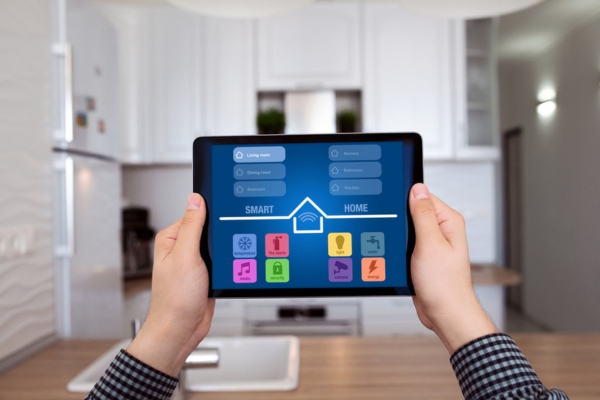 smart home control depicting innovative and smart technology for ceiling fans